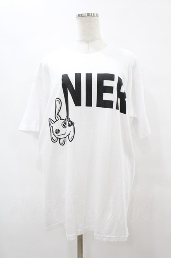 画像1: NieR Clothing / プリント半袖CUTSEW XL 白 H-25-08-14-023-PU-TO-KB-ZT375 (1)