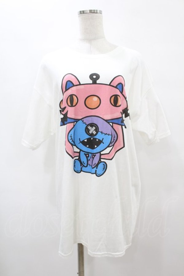 画像1: NieR Clothing / トレバコラボoneくんカットソー  白 H-25-08-14-025-PU-TO-KB-ZT375 (1)