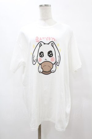 画像: NieR Clothing / プリント半袖CUTSEW XL 白 H-25-08-14-027-PU-TO-KB-ZH