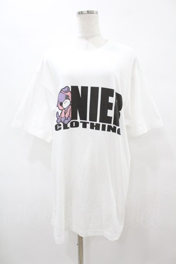 画像1: NieR Clothing / ちゃむちゃむ×ロゴCUTSEW XL 白 H-25-08-14-030-PU-TO-KB-ZT374 (1)