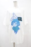 画像1: NieR Clothing / プリントCOTTON CUTSEW XL 白 H-25-08-14-036-PU-TO-KB-ZT375 (1)