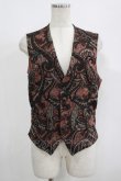 画像1: GADGET GROW / 切替ベスト  ゴブラン風黒×モーヴ H-25-08-15-033-GO-TO-KB-ZH (1)