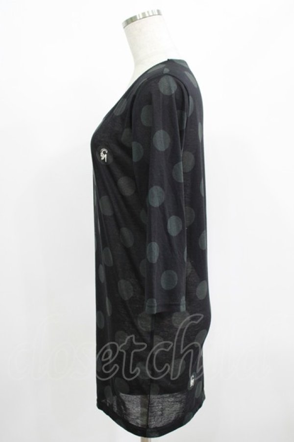 画像2: GADGET GROW / ドットカットソー  黒 H-25-08-15-036-GO-TO-KB-ZT161 (2)