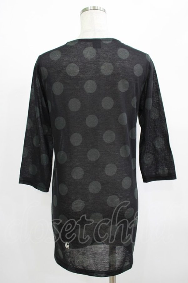 画像3: GADGET GROW / ドットカットソー  黒 H-25-08-15-036-GO-TO-KB-ZT161 (3)