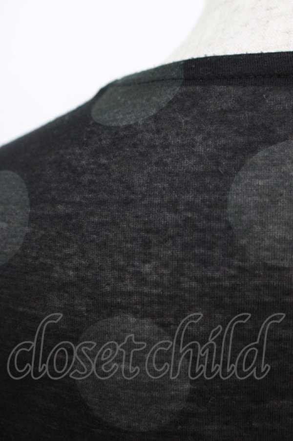 画像4: GADGET GROW / ドットカットソー  黒 H-25-08-15-036-GO-TO-KB-ZT161 (4)