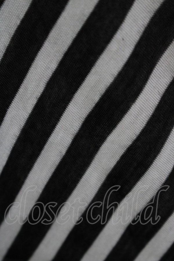 画像4: GADGET GROW / ボーダー切替ロングカットソー  黒 H-25-08-15-039-GO-TO-KB-ZT161 (4)