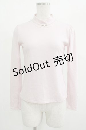 画像: MILK / ローズハイネックトップス  ピンク H-25-08-15-044-ML-TO-KB-ZH