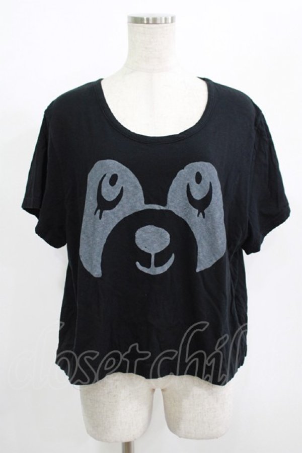 画像1: Candy Stripper / PEPEフェイスTシャツ  黒 H-25-08-15-046-PU-TO-KB-ZT491 (1)