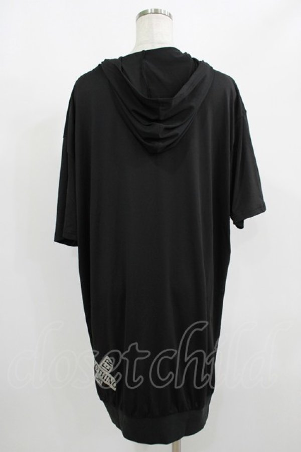 画像3: NieR Clothing / 半袖ZIPパーカー  黒 H-25-08-15-048-PU-TO-KB-ZT160 (3)