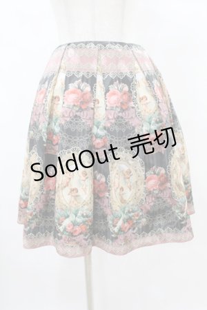画像: Juliette et Justine / Le monde de l'ange Jupe サイズ2 ボワ・ドゥ・ローズ【チャコール×ピンク】 H-25-08-15-1049-CL-SK-NS-ZH