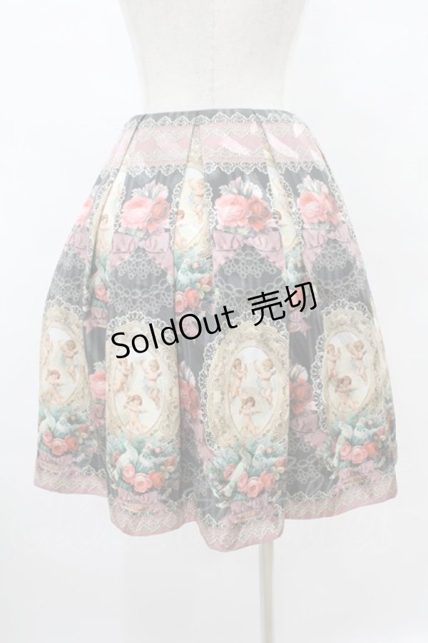 画像2: Juliette et Justine / Le monde de l'ange Jupe サイズ2 ボワ・ドゥ・ローズ【チャコール×ピンク】 H-25-08-15-1049-CL-SK-NS-ZH (2)