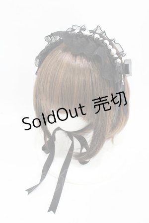 画像: Angelic Pretty / Holy Pearl ヘッドドレス  ブラック H-25-08-15-1010-AP-AC-NS-ZH