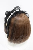 画像2: Angelic Pretty / Holy Pearl ヘッドドレス  ブラック H-25-08-15-1010-AP-AC-NS-ZH (2)