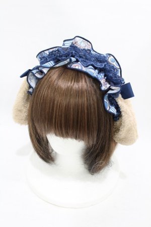 画像: To Alice / ロップイヤーカチューシャ  ネイビー H-25-08-15-1002-LO-AC-NS-ZH