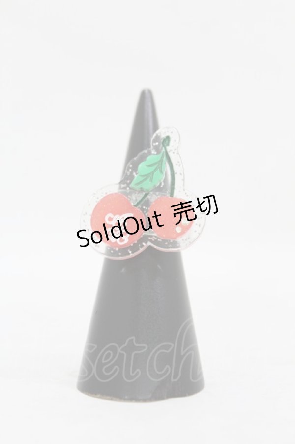 画像1: Angelic Pretty / Creamy Cherryリング  クリア/レッド H-25-08-15-1026-AP-AC-NS-ZH (1)