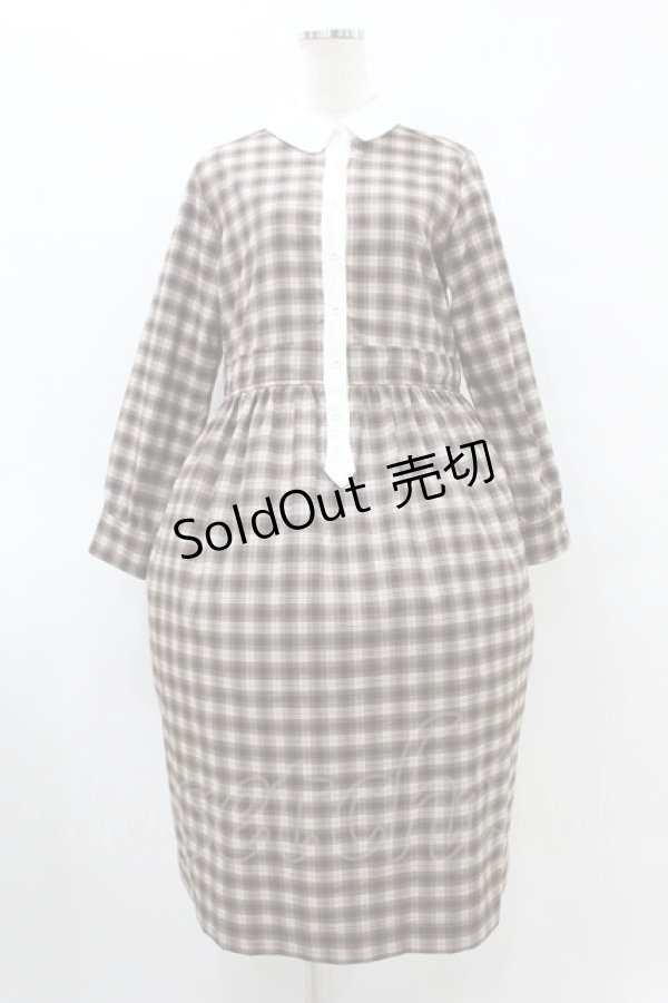 画像1: Fi.n.t / クレリックロングシャツワンピース Free ブラウン H-25-08-15-1036-CA-OP-NS-ZH (1)