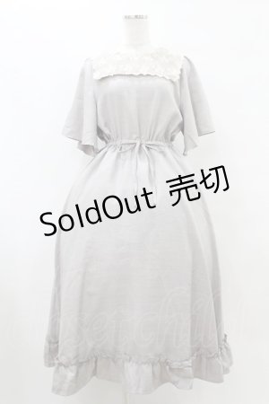 画像: m petit by misako / レースセーラーワンピース L グレー H-25-08-15-1038-LO-OP-NS-ZH