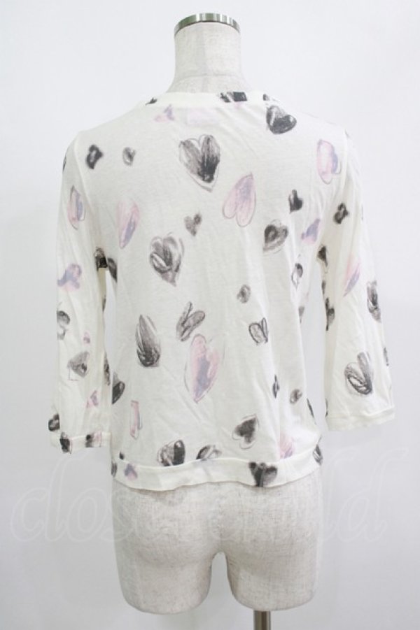 画像3: RNA / ハート総柄カーデ  オフ H-25-08-15-051-PU-TO-KB-ZT164 (3)