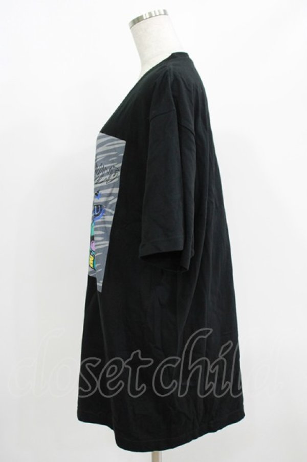 画像2: NieR Clothing / プリント半袖CUTSEW XL 黒 H-25-08-15-053-PU-TO-KB-ZT161 (2)