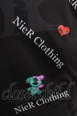 画像4: NieR Clothing / 総柄半袖プルパーカー  黒 H-25-08-15-060-PU-TO-KB-ZT164 (4)