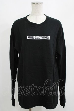 画像: NieR Clothing / BOX LOGO BLACK CUTSEW M 黒 H-25-08-15-062-PU-TO-KB-ZH