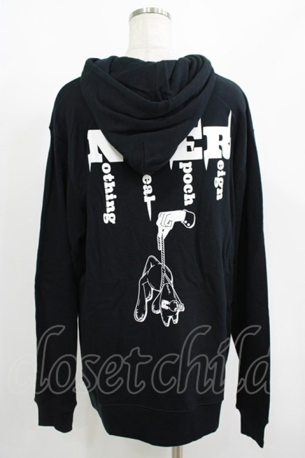 NieR Clothing / プリントプルパーカー XL 黒 H-25-08-15-065-PU