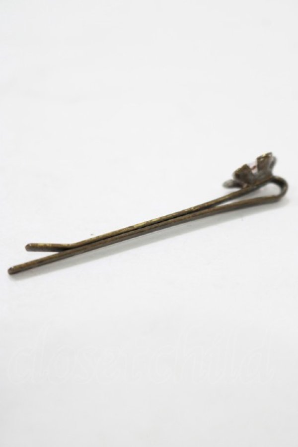 画像2: Michal Negrin / フラワーヘアピン  ゴールド H-25-08-15-076-LO-AC-KB-ZH (2)