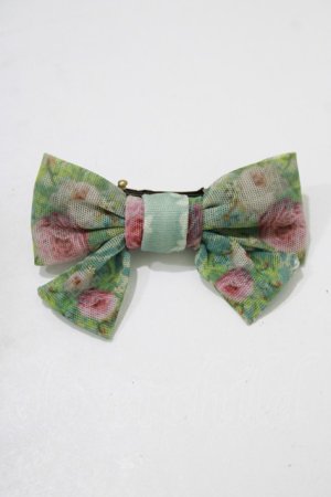 画像: Michal Negrin / リボンバレッタ  グリーン H-25-08-15-077-LO-AC-KB-ZH