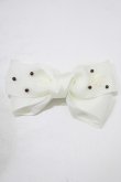 画像2: Emily Temple cute / ホイップリボンバレッタ  白 H-25-08-15-079-ET-AC-KB-ZH (2)