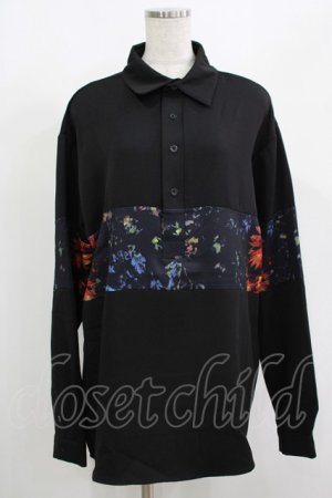 画像: NieR Clothing / 切替長袖トップス  黒 H-25-08-16-001-PU-TO-KB-ZH
