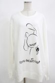 画像1: NieR Clothing / プリントSWEAT  2XL 白 H-25-08-16-035-PU-TO-KB-ZH (1)