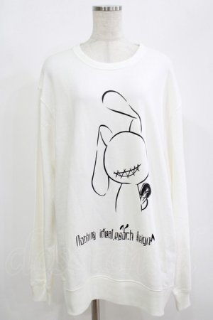 画像: NieR Clothing / プリントSWEAT  2XL 白 H-25-08-16-035-PU-TO-KB-ZH