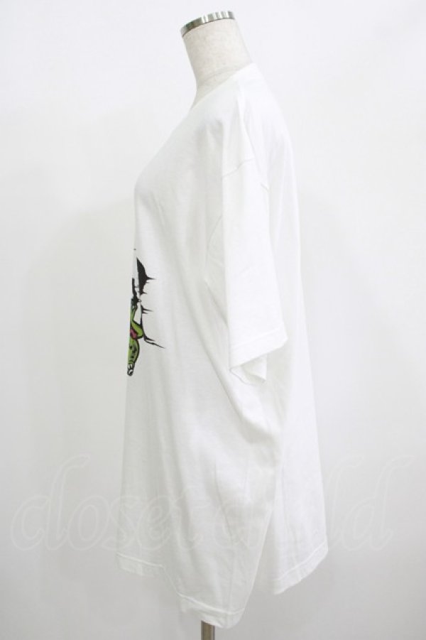 画像2: NieR Clothing / プリント半袖CUTSEW XL 白 H-25-08-16-038-PU-TO-KB-ZH (2)