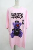 画像1: Amilige / Nurse BearプリントTシャツ  ピンク H-25-08-16-039-PU-TO-KB-ZH (1)