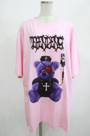 画像: Amilige / Nurse BearプリントTシャツ  ピンク H-25-08-16-039-PU-TO-KB-ZH