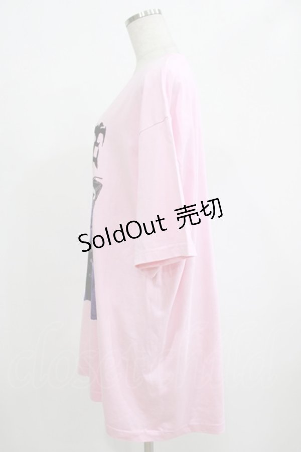 画像2: Amilige / Nurse BearプリントTシャツ  ピンク H-25-08-16-039-PU-TO-KB-ZT494 (2)