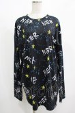 画像1: NieR Clothing / プリントトップス  スターロゴ H-25-08-16-044-PU-BL-KB-ZH (1)