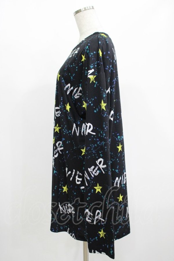 画像2: NieR Clothing / プリントトップス  スターロゴ H-25-08-16-044-PU-BL-KB-ZH (2)