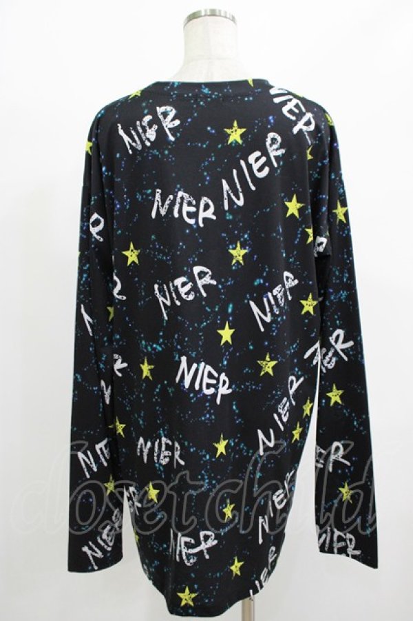 画像3: NieR Clothing / プリントトップス  スターロゴ H-25-08-16-044-PU-BL-KB-ZH (3)