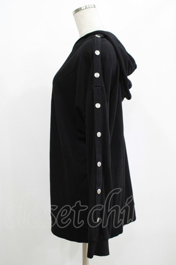 画像2: meltyglow / プリントプルパーカー  黒 H-25-08-16-045-PU-TO-KB-ZH (2)