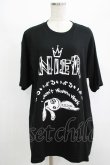 画像1: NieR Clothing / プリント半袖CUTSEW XL 黒 H-25-08-16-046-PU-TO-KB-ZT494 (1)