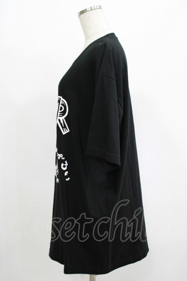 画像2: NieR Clothing / プリント半袖CUTSEW XL 黒 H-25-08-16-046-PU-TO-KB-ZT494 (2)