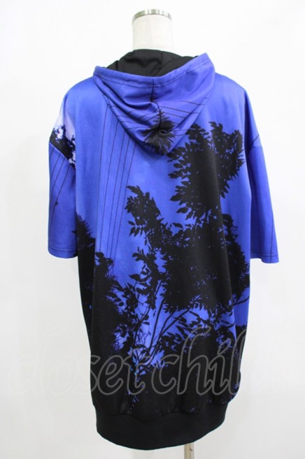 画像3: NieR Clothing / 半袖ZIPパーカー  青 H-25-08-16-048-PU-TO-KB-ZH (3)