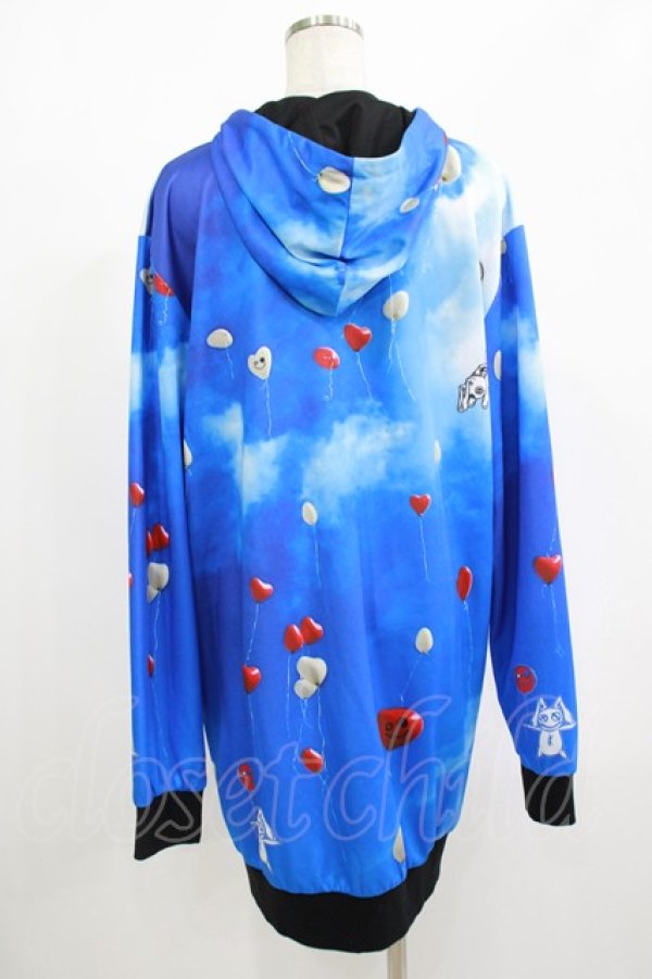 画像3: NieR Clothing / バルーンZIPパーカー  ブルー H-25-08-16-050-PU-TO-KB-ZH (3)