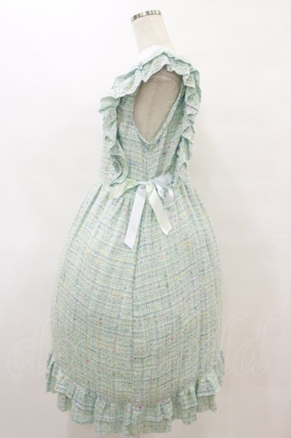 画像2: Nile Perch / ツイードフリルワンピース Free ミント H-25-08-16-1006-LO-OP-NS-ZH (2)