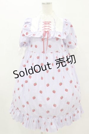 画像: Nile Perch / いちごストライプワンピース Free ラベンダー H-25-08-16-1009-LO-OP-NS-ZH