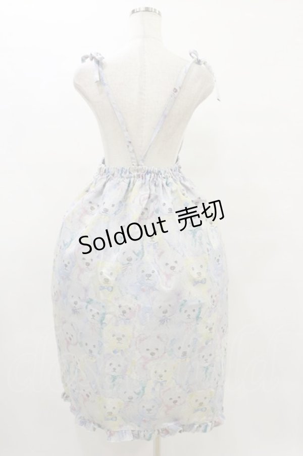 画像2: Nile Perch / くまゴブランスカート Free ブルー H-25-08-16-1015-LO-SK-NS-ZH (2)