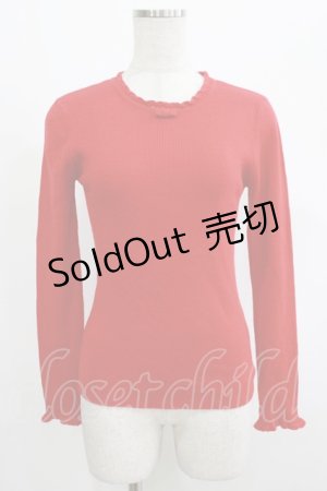 画像: MILK / インナーニット  レッド H-25-08-16-063-ML-TO-KB-ZH