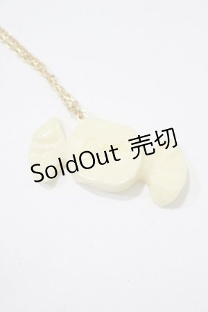 画像: Q-pot. / ミルクキャンディーネックレス  ミルクホワイト H-25-08-16-068-QP-AC-KB-ZH