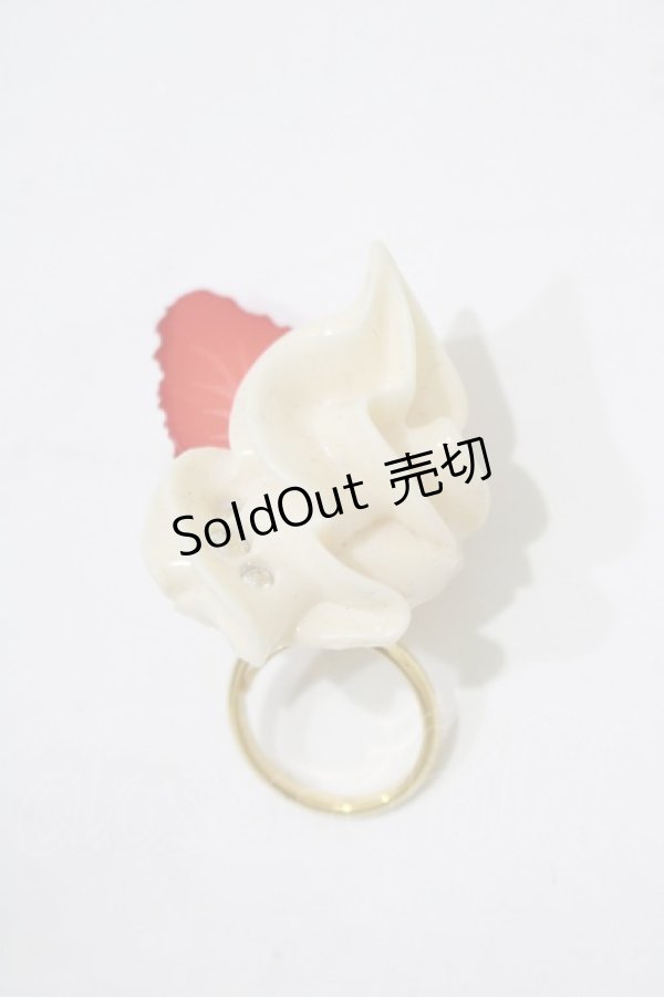 画像1: Q-pot. / Strawberry Whip ring   H-25-08-16-071-QP-AC-KB-ZH (1)